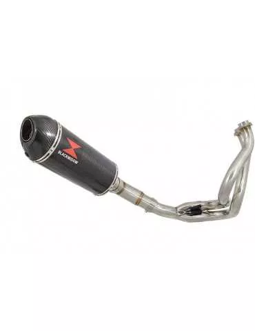 Kawasaki ER-6N ER-6F ER650 2005-2011 Passage Bas Decata Ligne complète + Silencieux Ovale Carbone + Carbone 300mm