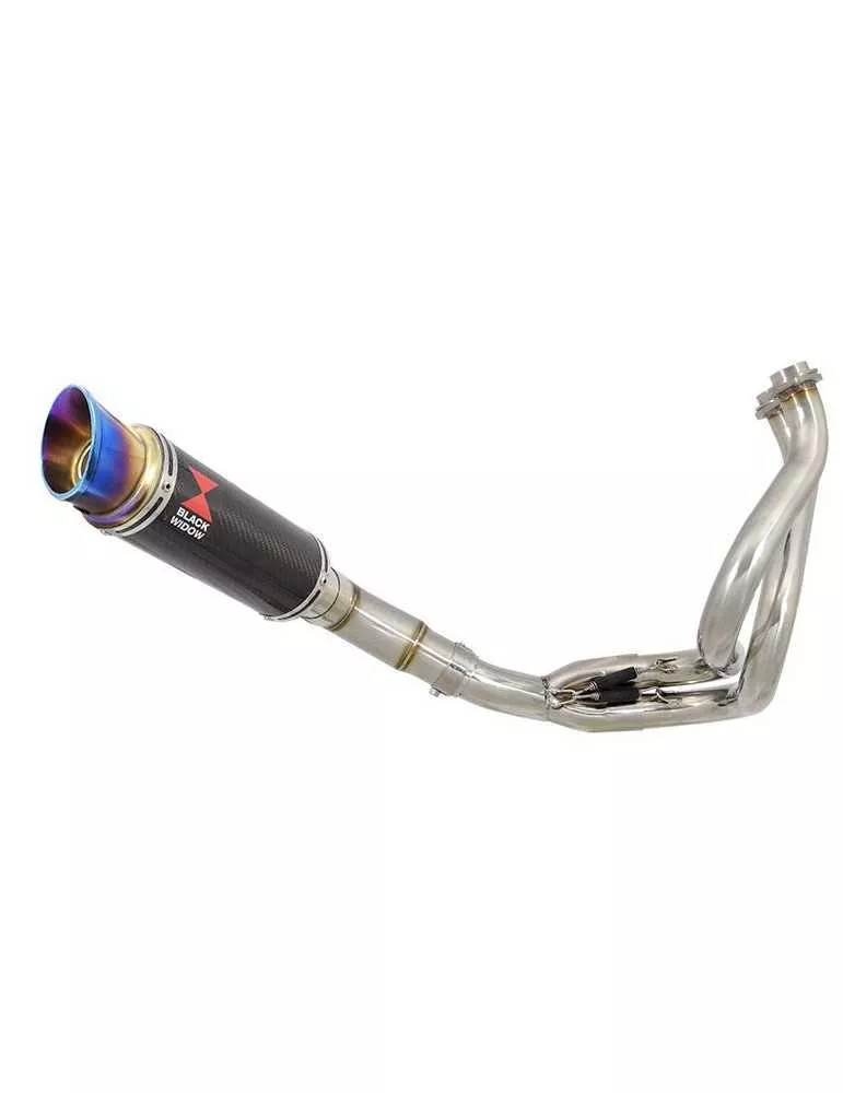Kawasaki ER-6N ER-6F ER650 2005-2011 Passage Bas Decata Ligne complète + Silencieux Rond Titanium Carbone  230mm