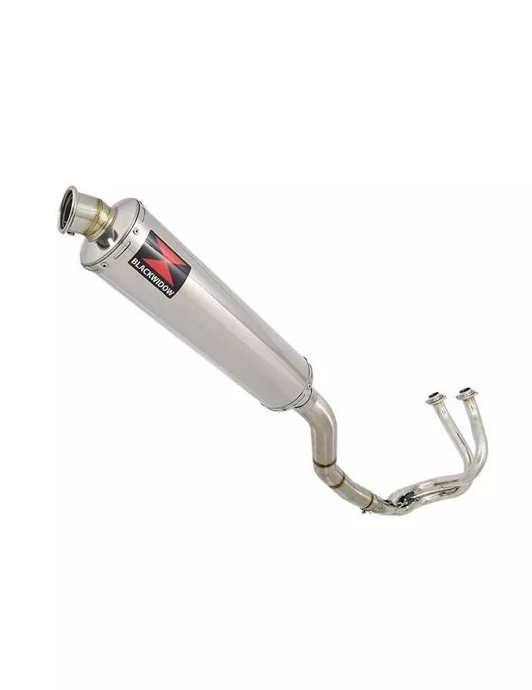 Kawasaki ER-6N ER-6F ER650 2005-2011 Passage Haut Decata Ligne complète + Silencieux Rond En Inox 400mm