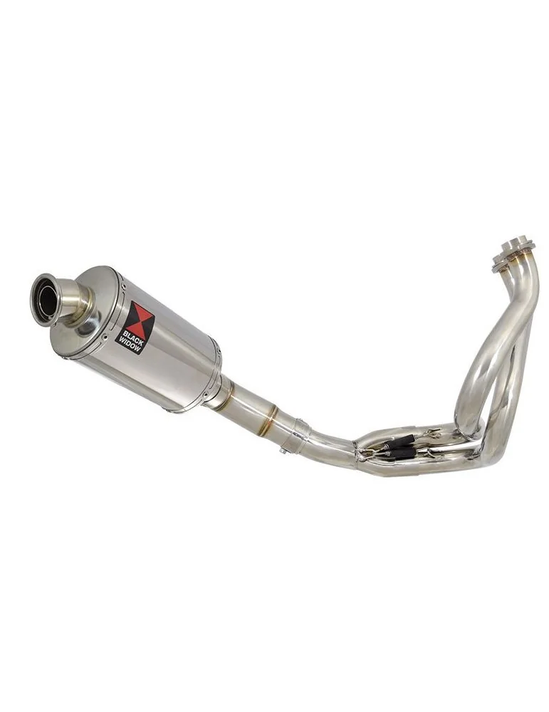 Kawasaki ER-6N ER-6F ER650 2005-2011 Passage Bas Decata Ligne complète + Silencieux Ovale En Inox 230mm