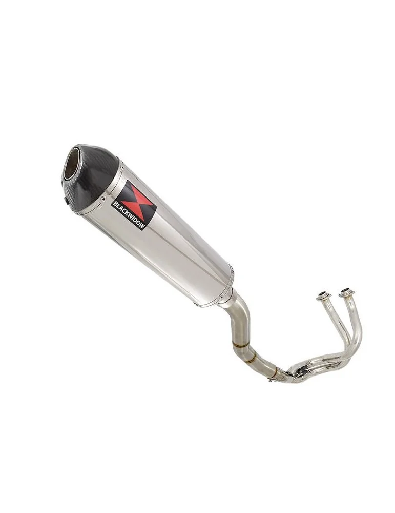 Kawasaki ER-6N ER-6F ER650 2005-2011 Passage Haut Decata Ligne complète + Silencieux Ovale En Inox + Carbone 400mm