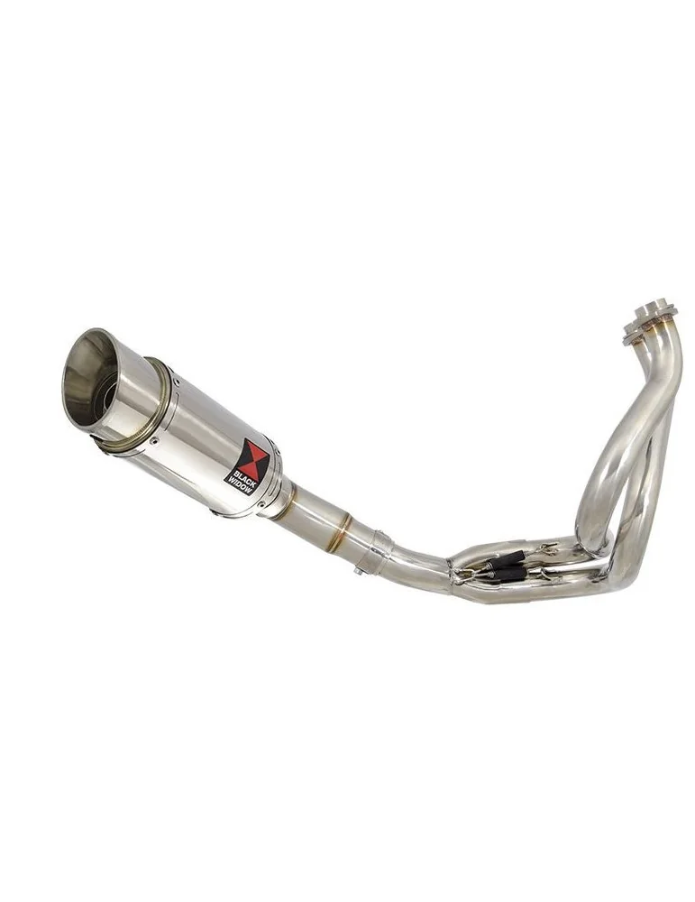 Kawasaki ER-6N ER-6F ER650 2005-2011 Passage Bas Decata Ligne complète + Silencieux Rond En Inox 200mm