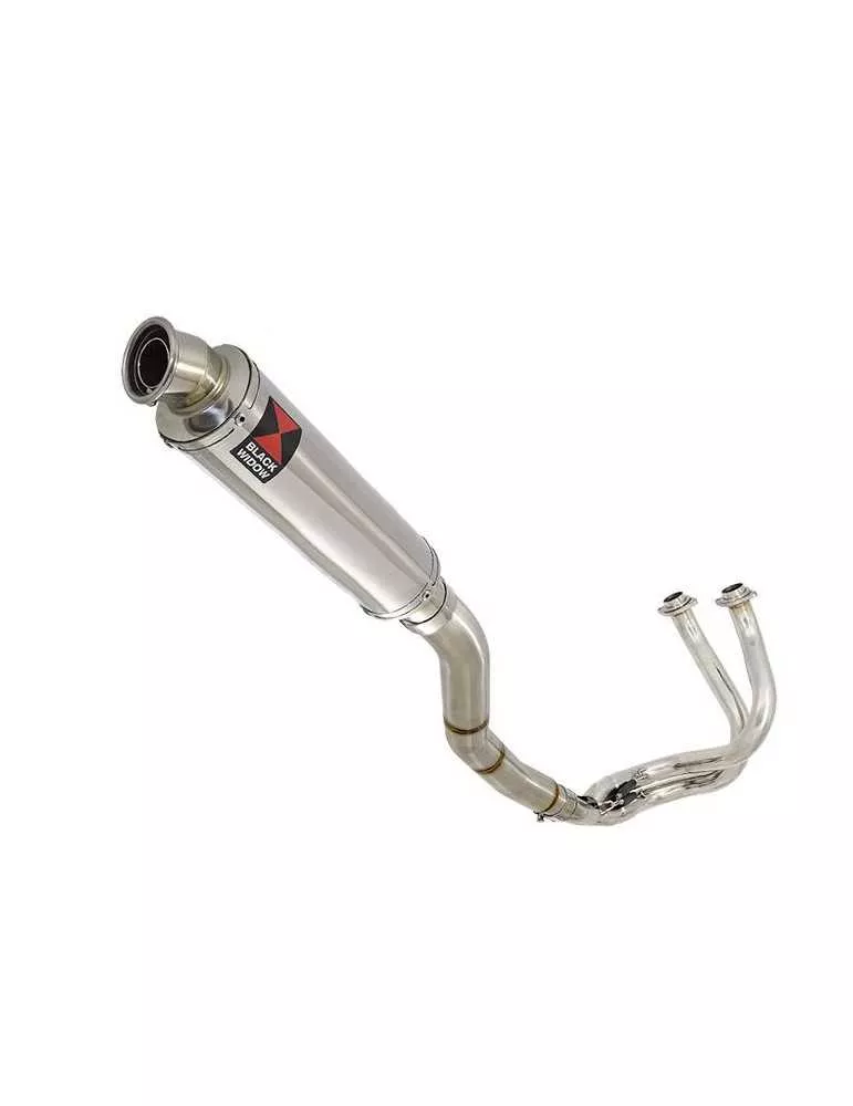 Kawasaki ER-6N ER-6F ER650 2005-2011 Passage Haut Decata Ligne complète + Silencieux Rond En Inox 350mm