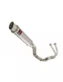 Kawasaki ER-6N ER-6F ER650 2005-2011 Passage Haut Decata Ligne complète + Silencieux Rond GP Style En Inox 350mm
