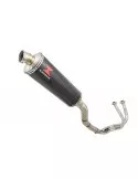 Kawasaki ER-6N ER-6F ER650 2005-2011 Passage Haut Decata Ligne complète + Silencieux Ovale En Carbone 400mm