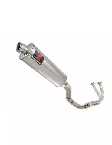 Kawasaki ER-6N ER-6F ER650 2005-2011 Passage Haut Decata Ligne complète + Silencieux Ovale En Inox 400mm