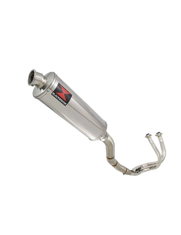 Kawasaki ER-6N ER-6F ER650 2005-2011 Passage Haut Decata Ligne complète + Silencieux Ovale En Inox 400mm