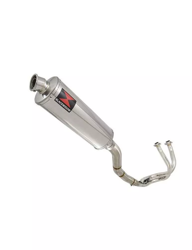 Kawasaki ER-6N ER-6F ER650 2005-2011 Passage Haut Decata Ligne complète + Silencieux Ovale En Inox 400mm