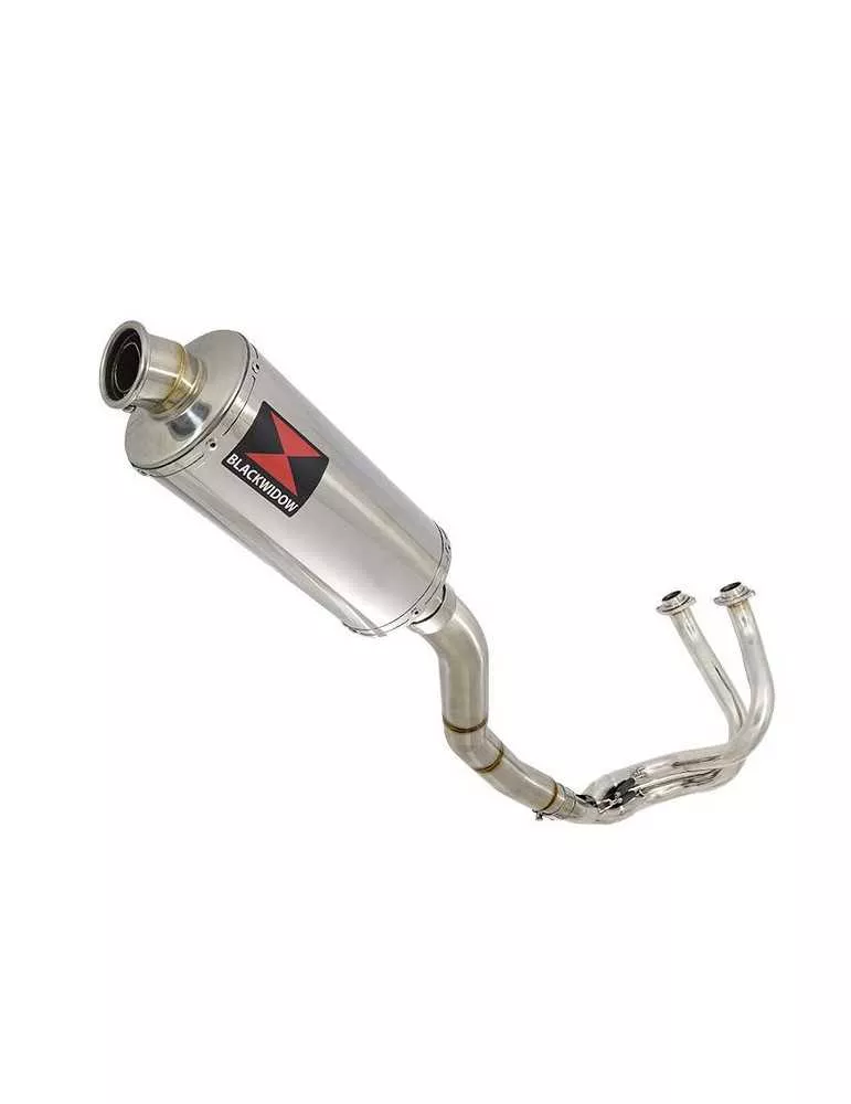 Kawasaki ER-6N ER-6F ER650 2005-2011 Passage Haut Decata Ligne complète + Silencieux Ovale En Inox 300mm