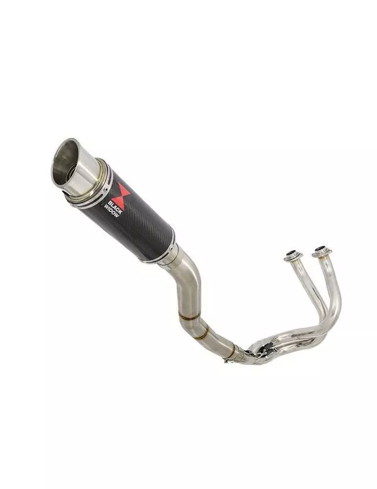 Kawasaki ER-6N ER-6F ER650 2005-2011 Passage Haut Decata Ligne complète + Silencieux GP Rond En Carbone 230mm