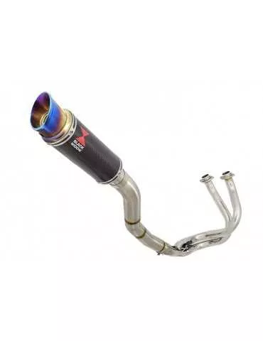 Kawasaki ER-6N ER-6F ER650 2005-2011 Passage Haut Decata Ligne complète + Silencieux GP Rond Titanium Carbone 230mm