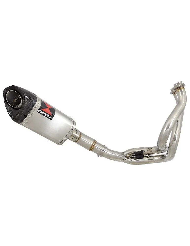 ER-6N ER-6F ER650 05-11 Passage Bas De Cat Ligne complètes + 250m Tri Ovale Stainless Silencieux + Tip