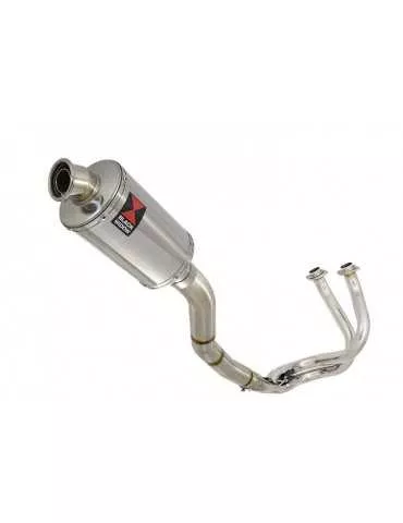 Kawasaki ER-6N ER-6F ER650 2005-2011 Passage Haut Decata Ligne complète + Silencieux Ovale En Inox 230mm