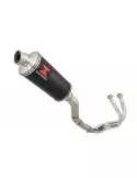 Kawasaki ER-6N ER-6F ER650 2005-2011 Passage Haut Decata Ligne complète + Silencieux Ovale Noir En Inox 300mm