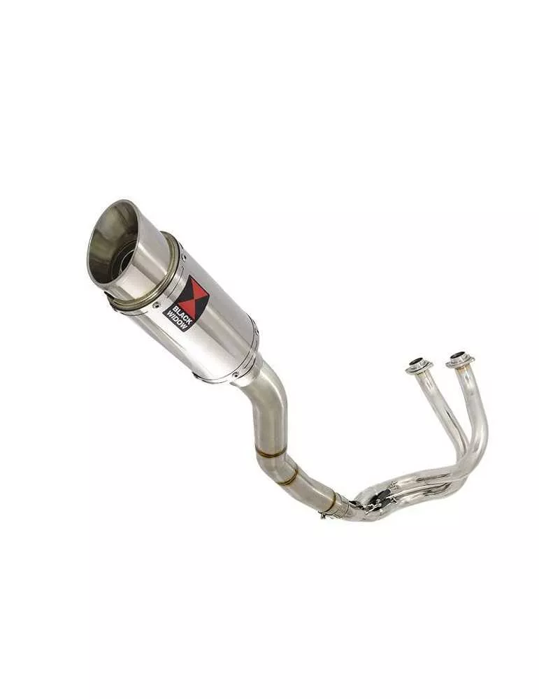 Kawasaki ER-6N ER-6F ER650 2005-2011 Passage Haut Decata Ligne complète + Silencieux Rond En Inox 200mm