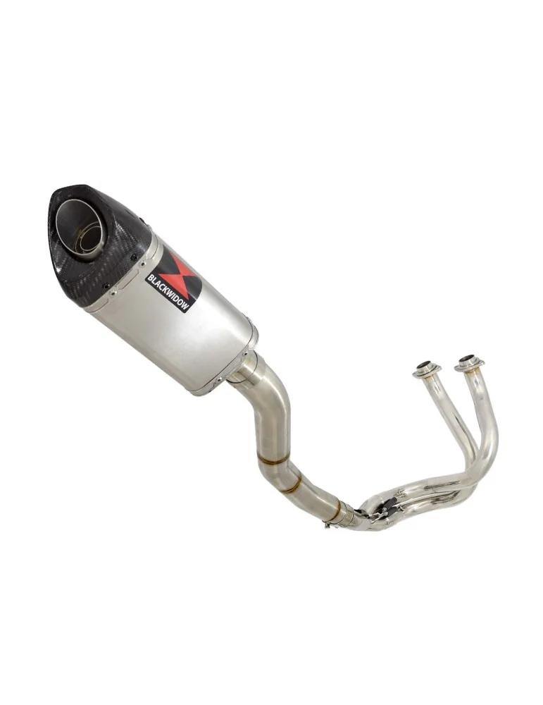 ER-6N ER-6F ER650 05-11 Hi Level Decata Ligne complète / Silencieux Tri Ovale en Inox + Carbone 250mm