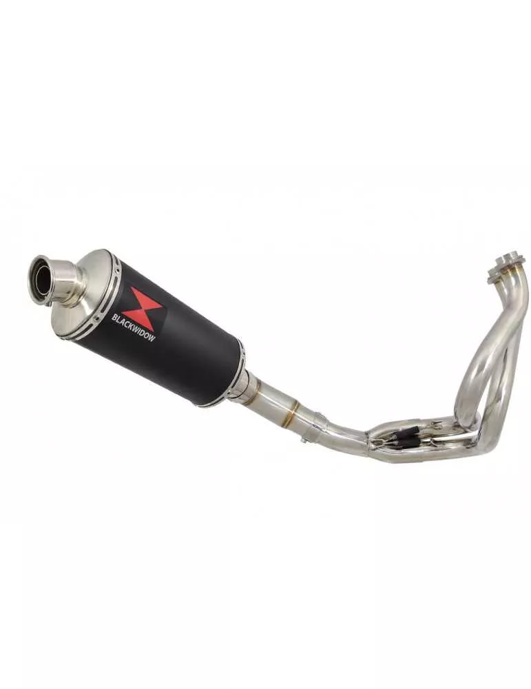 Kawasaki ER-6N ER-6F ER650E 2012-2017 Decata Ligne complète + Silencieux Ovale Noir En Inox 300mm