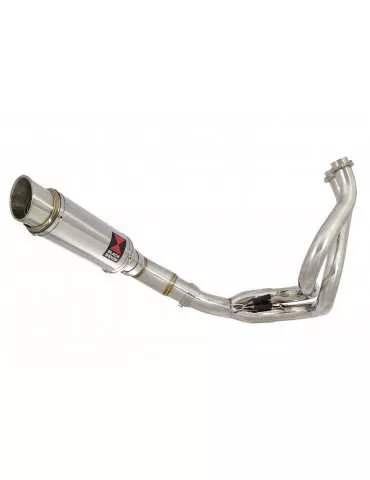 Kawasaki ER-6N ER-6F ER650E 2012-2017 Decata Ligne complète + Silencieux Rond GP Style En Inox 230mm