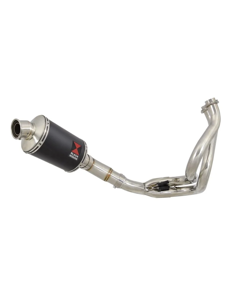 Kawasaki ER-6N ER-6F ER650E 2012-2017 Decata Ligne complète + Silencieux Ovale Noir En Inox 230mm