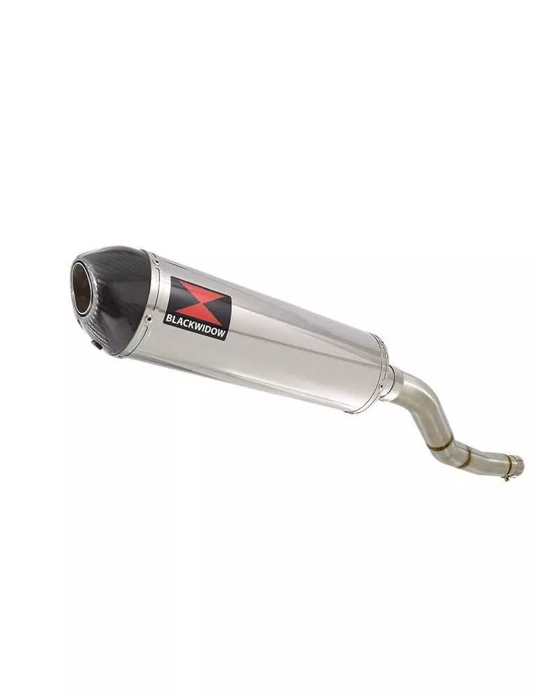 Kawasaki ER-6N ER-6F ER650 2005-2011 Passage Haut Tube de raccord et Silencieux Ovale En Inox + Carbone 400mm