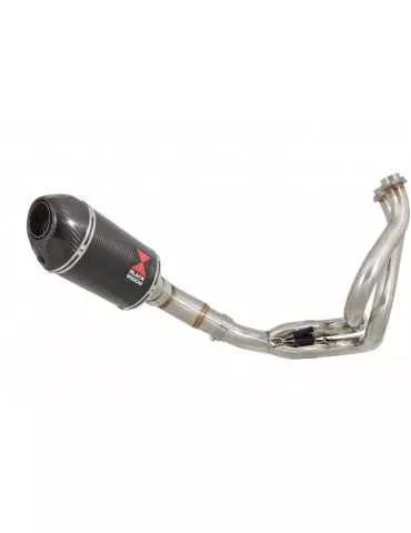 Kawasaki ER-6N ER-6F ER650E 2012-2017 Decata Ligne complète + Silencieux Ovale en Carbone + Carbone 200mm