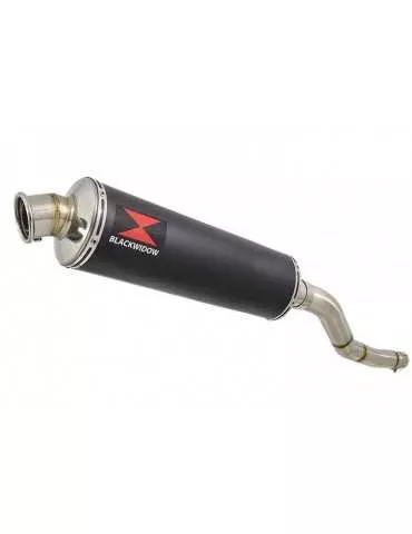 Kawasaki ER-6N ER-6F ER650 2005-2011 Passage Haut Tube de raccord et Silencieux Rond Noir En Inox 400mm