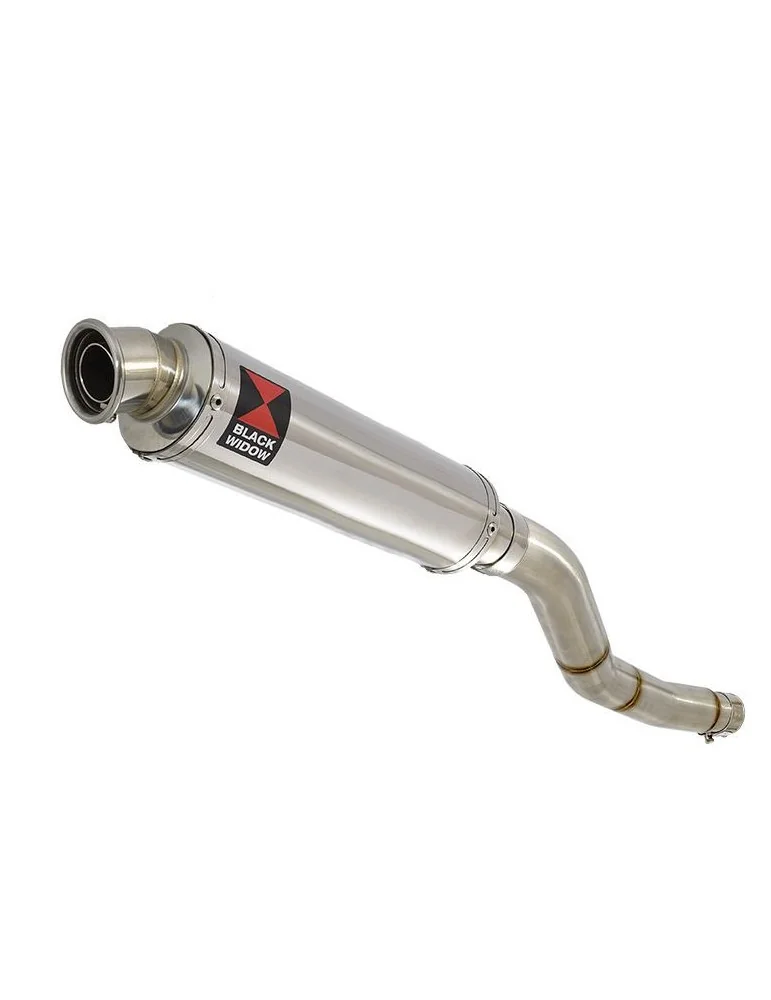 Kawasaki ER-6N ER-6F ER650 2005-2011 Passage Haut Tube de raccord et Silencieux Rond En Inox 350mm