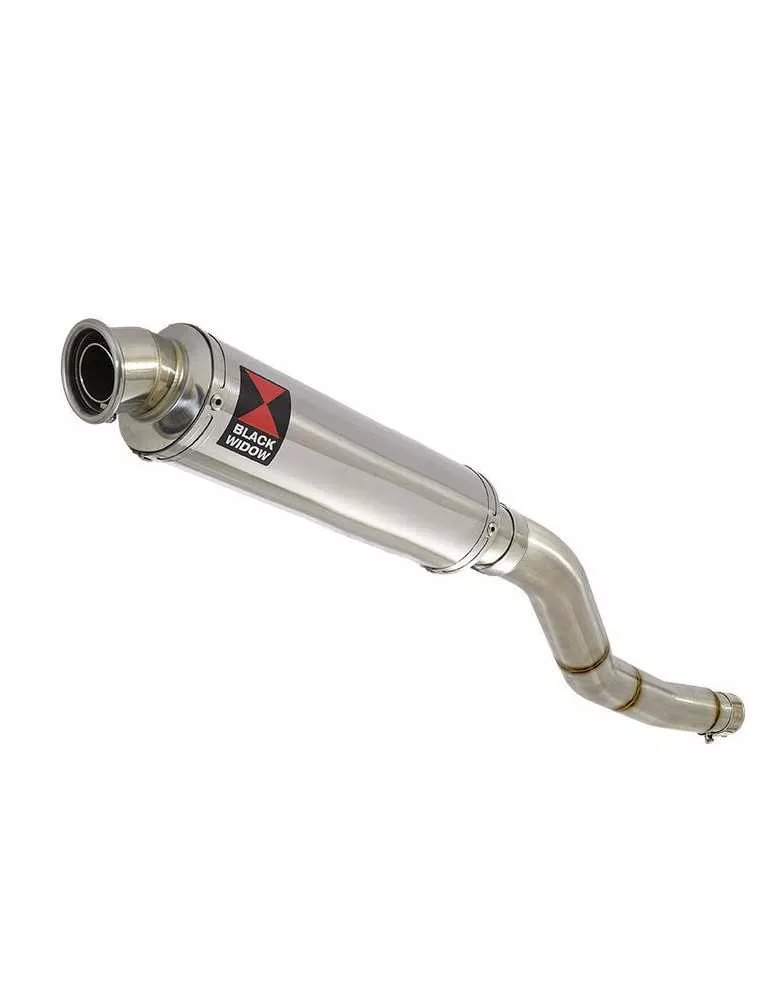 Kawasaki ER-6N ER-6F ER650 2005-2011 Passage Haut Tube de raccord et Silencieux Rond En Inox 350mm