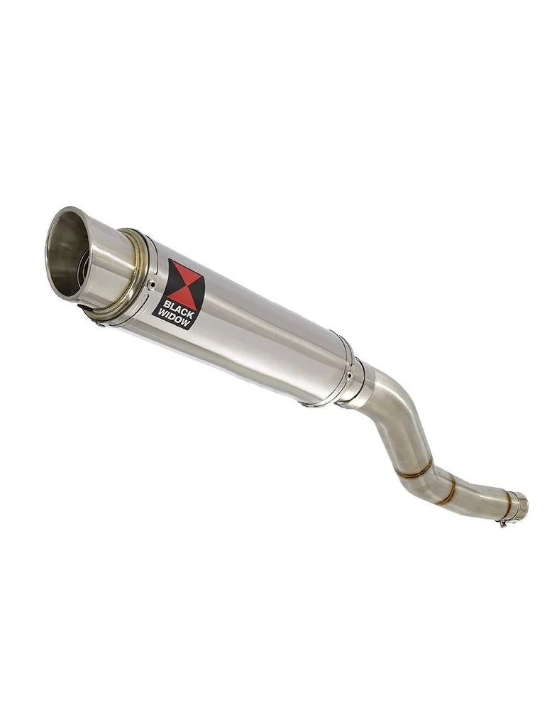 Kawasaki ER-6N ER-6F ER650 2005-2011 Passage Haut Tube de raccord et Silencieux Rond GP style En Inox 350mm