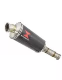 Kawasaki ER-6N ER-6F ER6502005-2011 Passage Bas Tube de raccord et Silencieux Ovale En Carbone 300mm