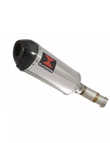 Kawasaki ER-6N ER-6F ER650 2005-2011 Passage Bas Tube de raccord et Silencieux Ovale En Inox + Carbone 300mm