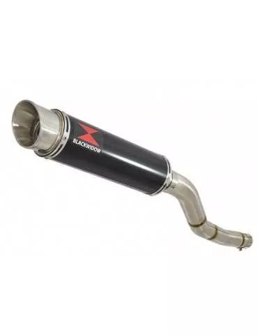 Kawasaki ER-6N ER-6F ER650 2005-2011 Passage Haut Tube de raccord et Silencieux Rond GP Style Noir En Inox 360