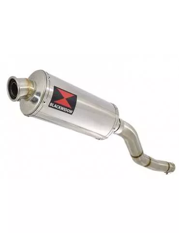 Kawasaki ER-6N ER-6F ER650 2005-2011 Passage Haut Tube de raccord et Silencieux Ovale En Inox 300mm
