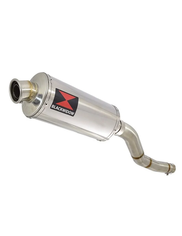 Kawasaki ER-6N ER-6F ER650 2005-2011 Passage Haut Tube de raccord et Silencieux Ovale En Inox 300mm
