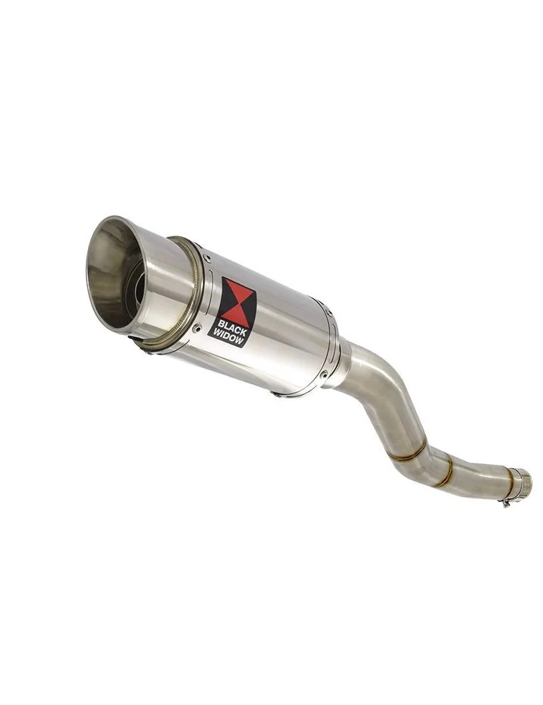 Kawasaki ER-6N ER-6F ER650 2005-2011 Passage Haut Tube de raccord et Silencieux Rond En Inox 200mm