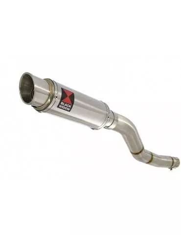 Kawasaki ER-6N ER-6F ER650 2005-2011 Passage Haut Tube de raccord et Silencieux Rond GP Style En Inox 230mm