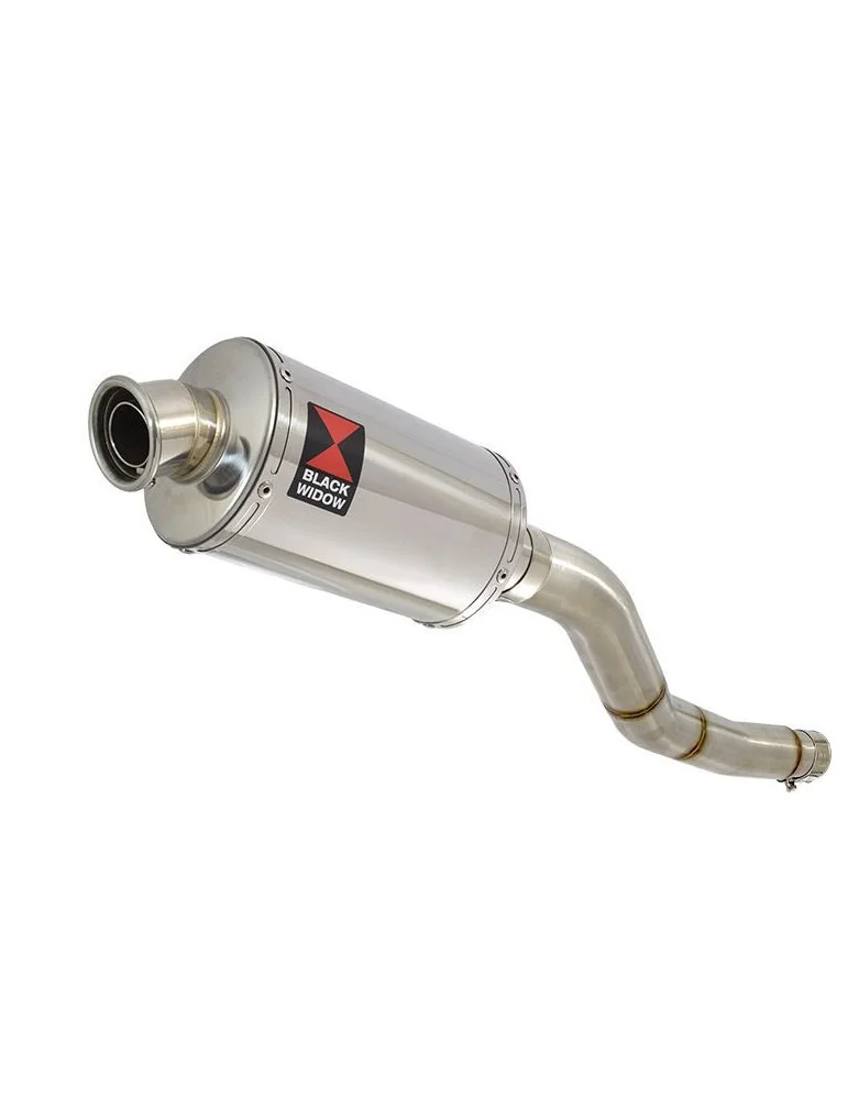 Kawasaki ER-6N ER-6F ER650 2005-2011 Passage Haut Tube de raccord et Silencieux Ovale En Inox 230mm