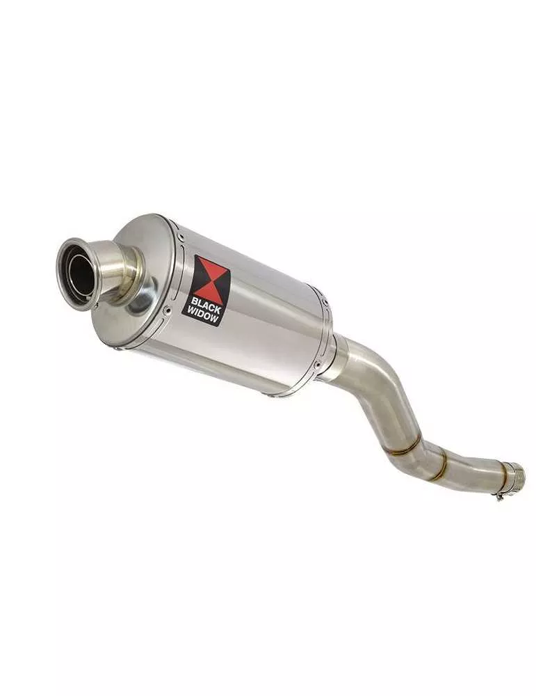 Kawasaki ER-6N ER-6F ER650 2005-2011 Passage Haut Tube de raccord et Silencieux Ovale En Inox 230mm