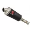 Kawasaki ER-6N ER-6F ER650 2005-2011 Passage Bas Tube de raccord et Silencieux Ovale Noir En Inox 300mm