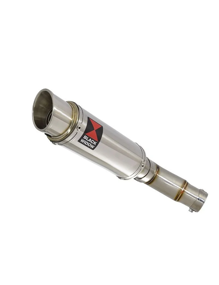 Kawasaki ER-6N ER-6F ER650 2005-2011 Passage Bas Tube de raccord et Silencieux Rond GP Style En Inox 230mm