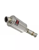 Kawasaki ER-6N ER-6F ER650 2005-2011 Passage Bas Tube de raccord et Silencieux Ovale En Inox 230mm