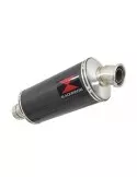 R1150 GS exhaust tube de raccord et Ovale En Carbone Silencieux 300mm