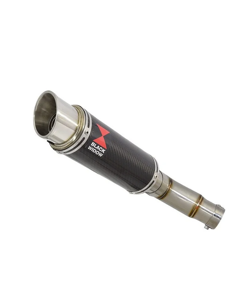 Kawasaki ER-6N ER-6F ER650 2005-2011 Passage Bas Tube de raccord et Silencieux GP Style Rond Carbone 230mm