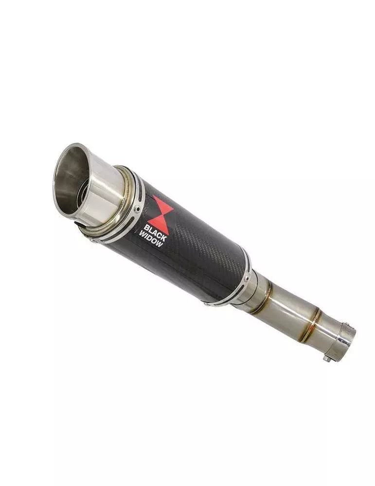 Kawasaki ER-6N ER-6F ER650 2005-2011 Passage Bas Tube de raccord et Silencieux GP Style Rond Carbone 230mm