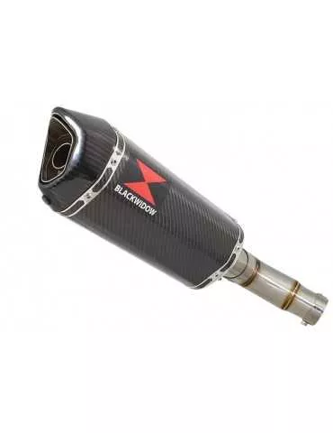 Kawasaki ER-6N ER-6F ER650 2005-2011 Passage Bas Tube de raccord et Silencieux Hexagonale En Carbone 300mm