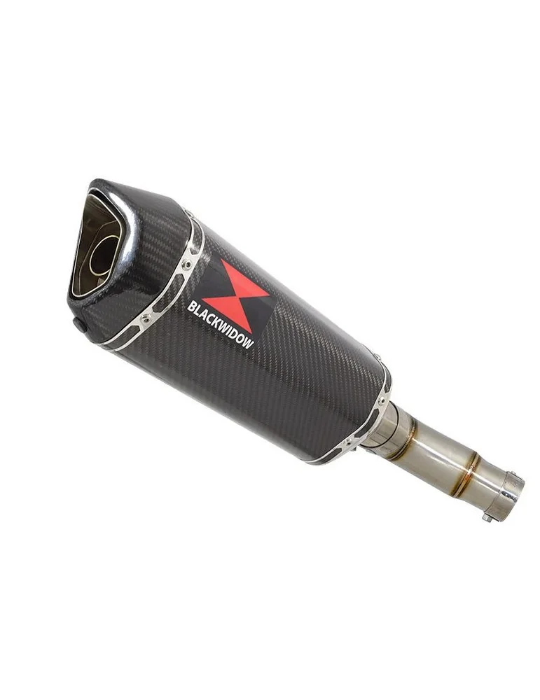 Kawasaki ER-6N ER-6F ER650 2005-2011 Passage Bas Tube de raccord et Silencieux Hexagonale En Carbone 300mm