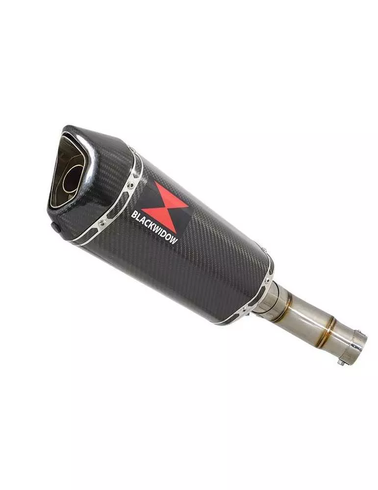 Kawasaki ER-6N ER-6F ER650 2005-2011 Passage Bas Tube de raccord et Silencieux Hexagonale En Carbone 300mm