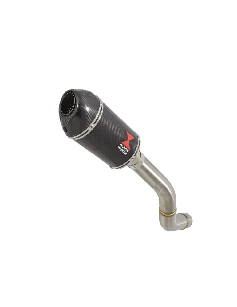 Z800 ZR800A Z800E 13 14 15 16 Tube de raccord (Link Pipe) / Silencieux Ovale en Carbone 200mm