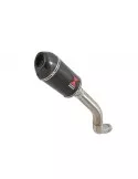 Z800 ZR800A Z800E 13 14 15 16 Tube de raccord (Link Pipe) / Silencieux Ovale en Carbone 200mm