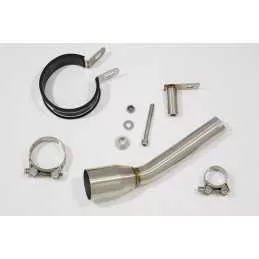 XT125R XT125X Tube de raccord & Silencieux Rond GP Style En Inox 230mm